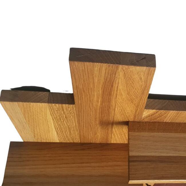 Wieszak drewniany, na ścianę , wiszący, drewno, loft, dąb