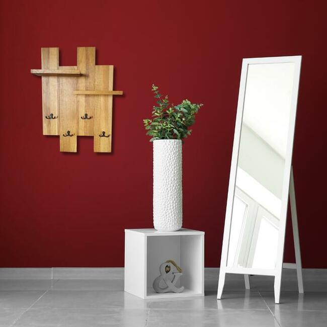 Wieszak drewniany, na ścianę , wiszący, drewno, loft, dąb