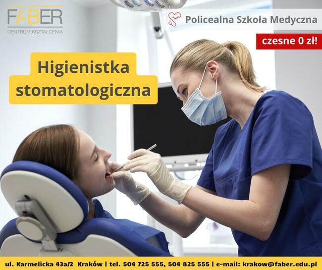 Higienistka Stomatologiczna -Czesne 0 zł