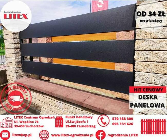 panel ogrodzeniowy, przęsło ogrodzeniowe, ogrodzenie panelowe