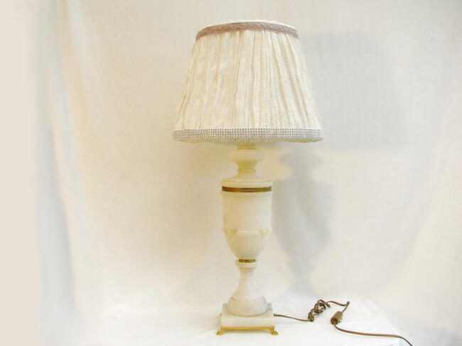 ~* Piękna duża Włoska lampka * Marmur *~