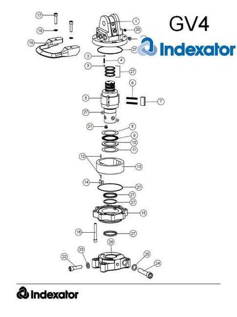 Części do rotatora obrotu Indexator IR25 GV6 GV10 GV12 inne