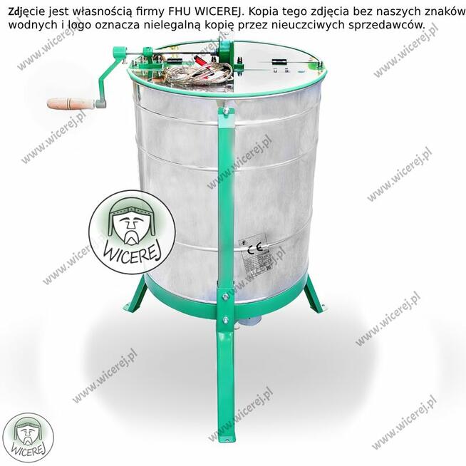 Miodarka 3 ramkowa uniwersalna ręczno-elektryczna 12/230V na