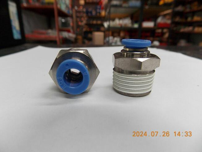 ZŁĄCZA WTYKOWE PROSTE DO PNEUMATYKI