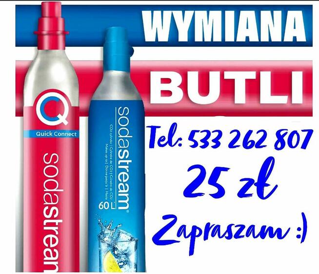 Soda stream wymiana naboi Tychy