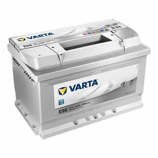 Akumulator 74Ah 750A EN VARTA Silver Dynamic E38