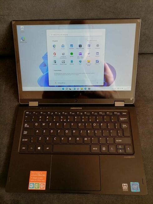 Nowy laptop medion akoya tablet 2w1 360 z funkcją tabletu