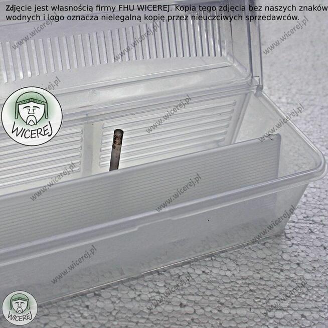 Podkarmiaczka skrzynkowa 3,5L przeźroczysta Duża syrop ciast