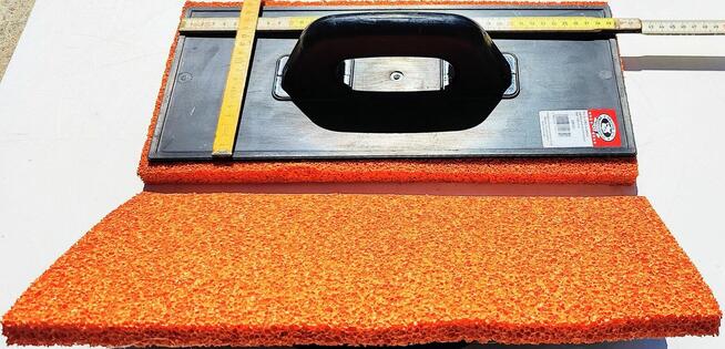 PACA Z ABS PODKŁAD GĄBKA POMARAŃCZOWA 400x180mm 205101 PLAST