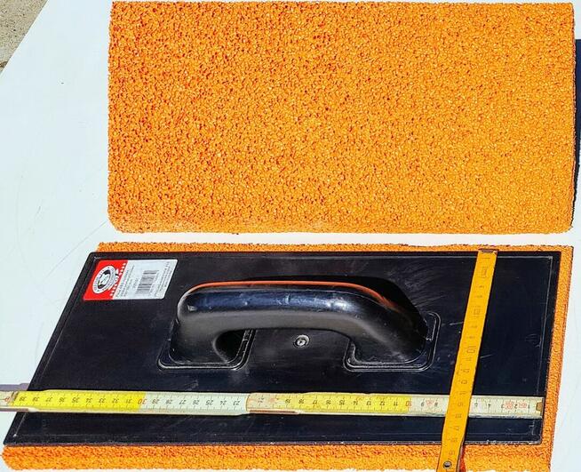 PACA Z ABS PODKŁAD GĄBKA POMARAŃCZOWA 400x180mm 205101 PLAST