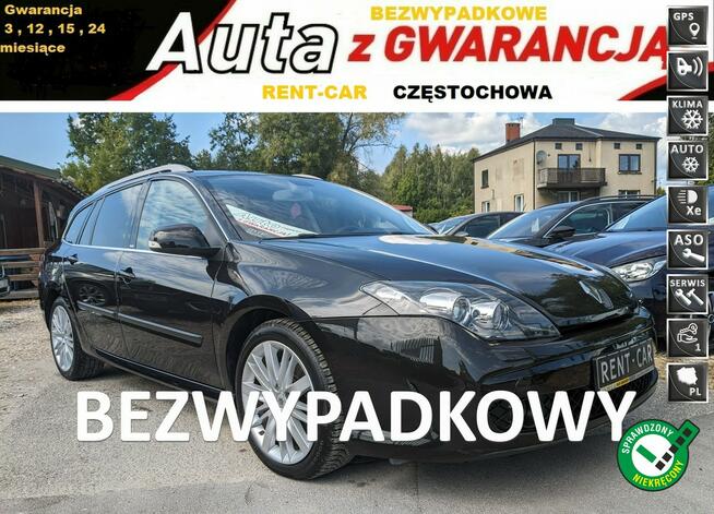 Renault Laguna 2.0DCi 130PS OPŁACONY Bezwypadkowy Klima Navi Serwis GWARANCJA24M