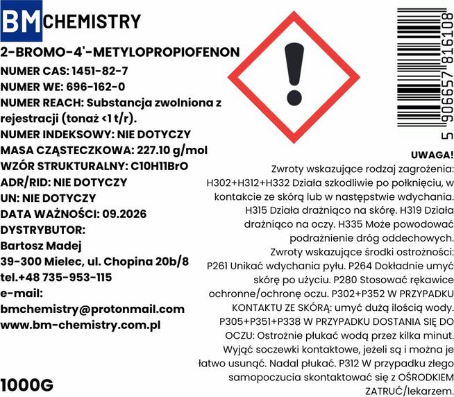 2-Bromo-4-Metylopropiofenon