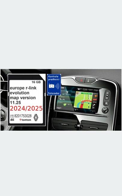 Mapa RENAULT R-LINK TOMTOM KARTA 2024/2025 NAJNOWSZA EUROPA