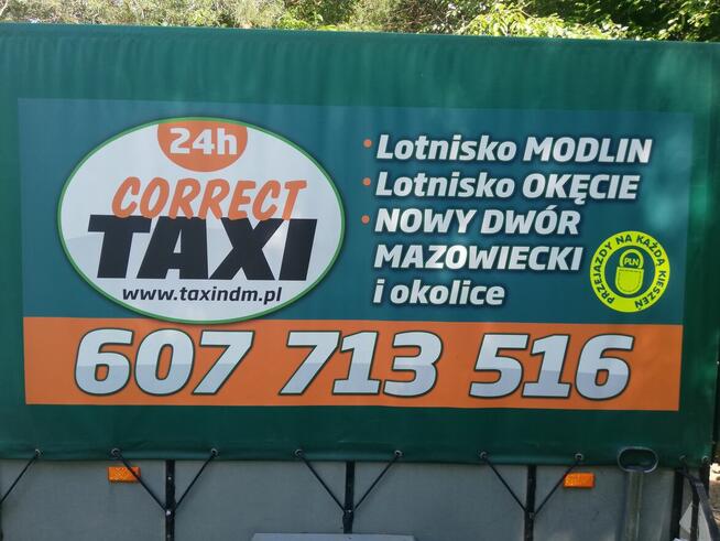 TAXI do Lotnisko Modlin płatność kartą, Blik, przelew