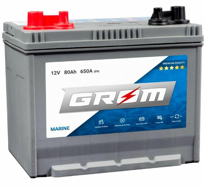 Akumulator GROM MARINE 80Ah 650A M31-DC