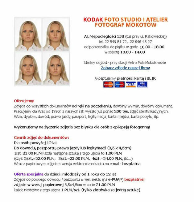 Zdjęcie do legitymacji szkolnej w wersji cyfrowej -najtaniej