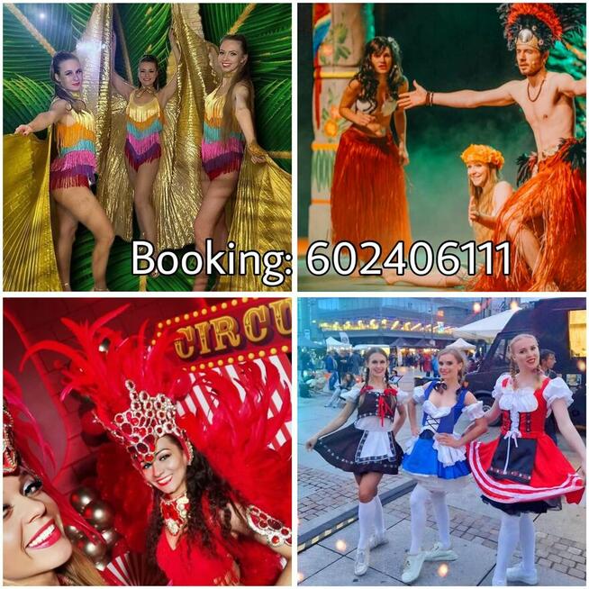 samba brazylijska, salsa, - cancan itp - pokaz tańca