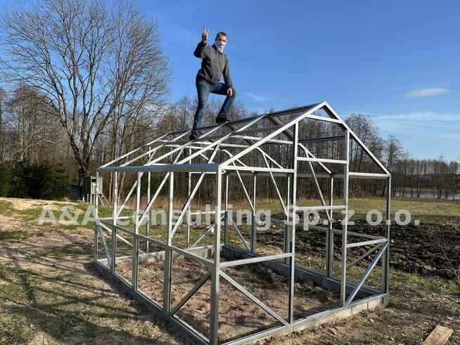 Szklarnia profil 40x40mm 3x4m Victoria 145kg! poliwęglan