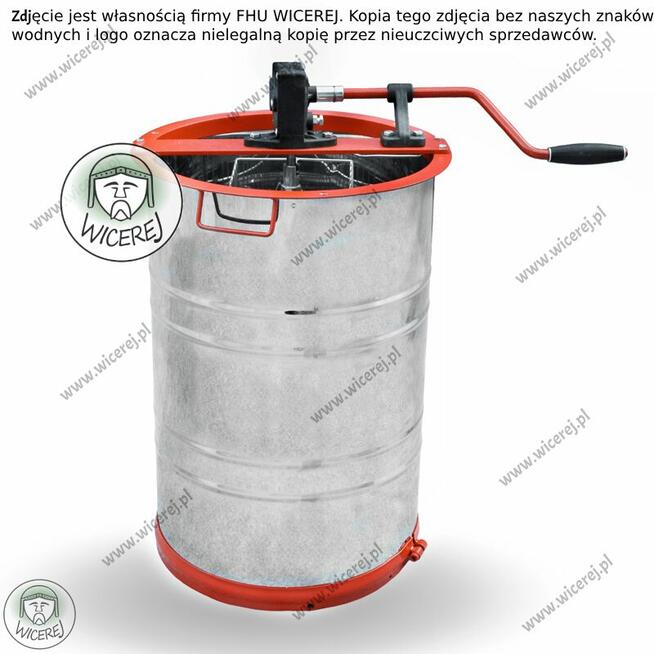 Miodarka 2 ramkowa ręczna Uniwersalna 2 plastrowa Wirówka Mi