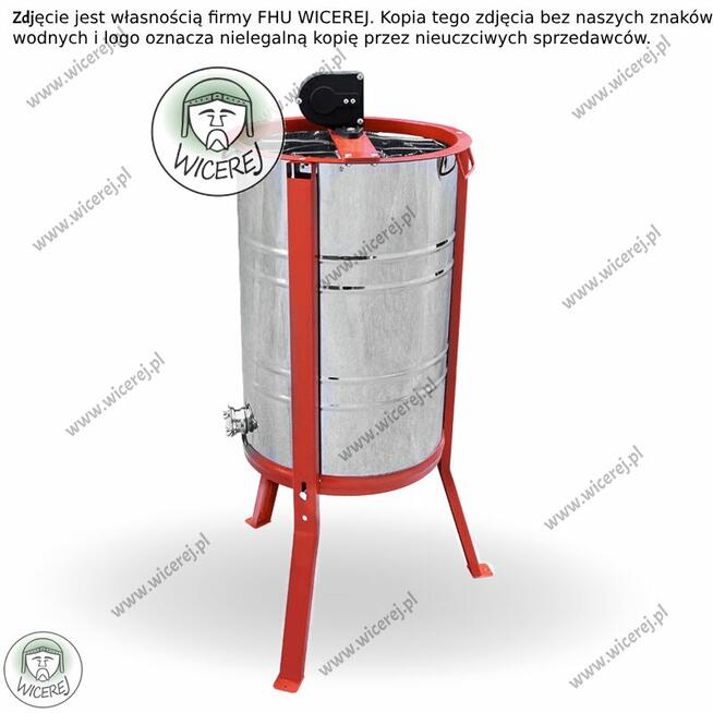 Miodarka 2 ramkowa ręczna Cała Nierdzewna Uniwersalna Miodzi