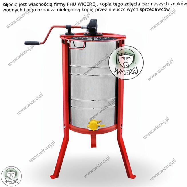 Miodarka 2 ramkowa ręczna Uniwersalna 2 plastrowa Wirówka Mi