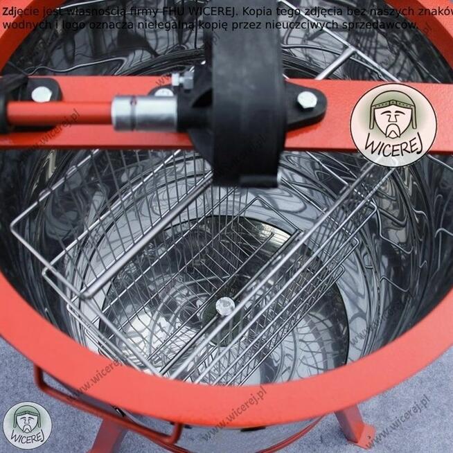 Miodarka 2 ramkowa ręczna Cała Nierdzewna Uniwersalna Miodzi