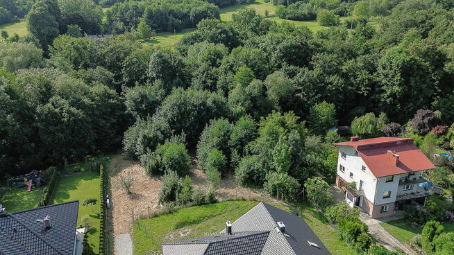 Działka z projektem 2 domów wolnostojących