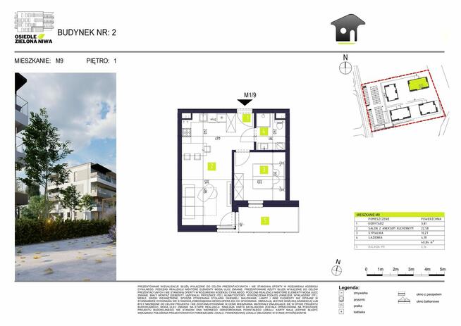 Głogów Młp, 2 pokoje, nowa inwestycja, bez prowizji i PCC