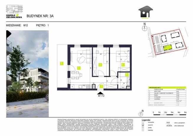 3 pokoje, kameralne osiedle, Głogów Małopolski, os. Niwa