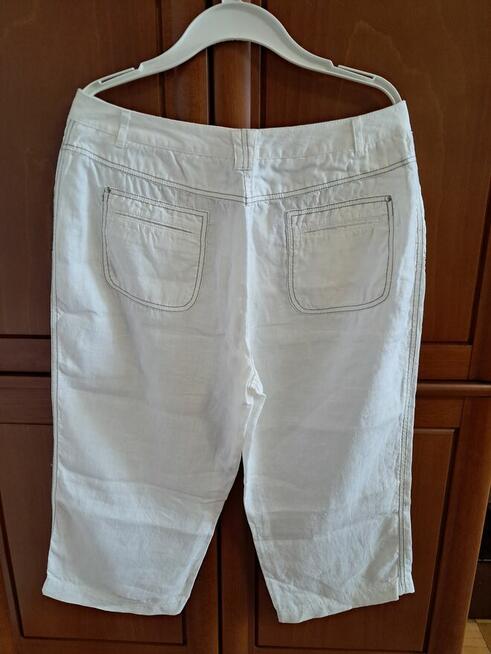 Spodenki damskie - rybaczki, białe, „Canda” do sprzedania