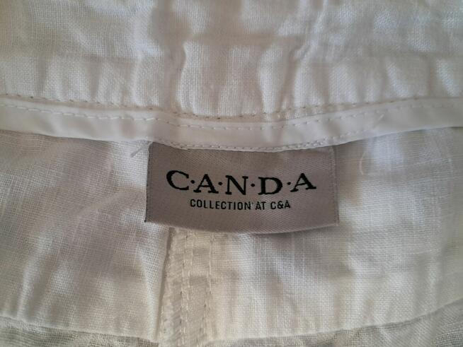 Spodenki damskie - rybaczki, białe, „Canda” do sprzedania