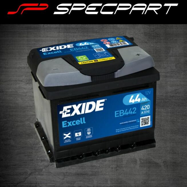 Akumulator Exide Excell 44Ah 400A EB440 kostka ŁÓDŹ