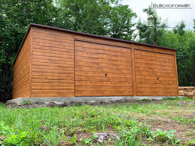 garaż blaszany 9x6 9x5 na wymiar profil ocynkowany