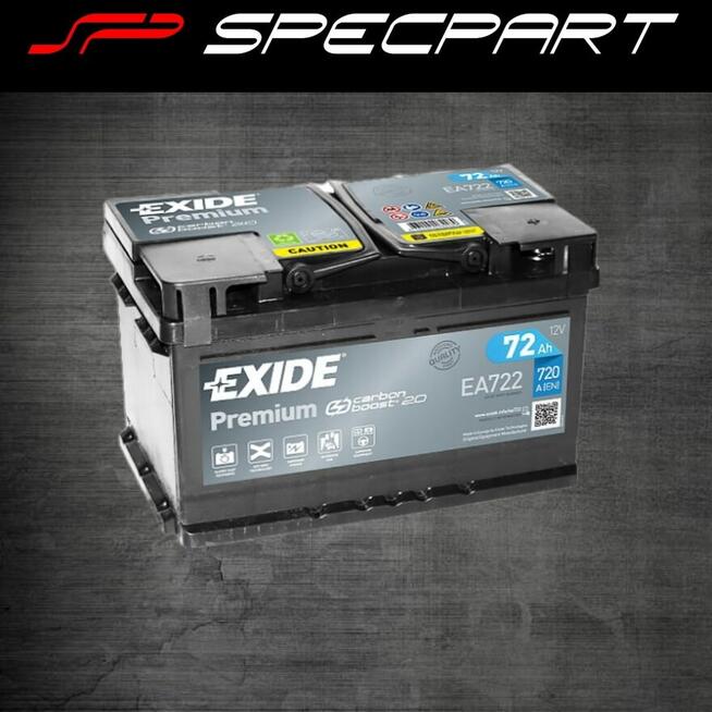 Akumulator Exide Premium 72Ah 720A ŁÓDŹ