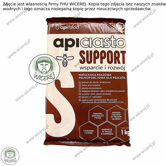 Ciasto Dla Pszczół Apifood na Warrozę Support Apiciasto 1KG