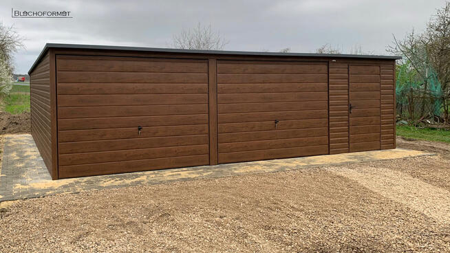 garaż blaszany 9x6 9x5 na wymiar profil ocynkowany