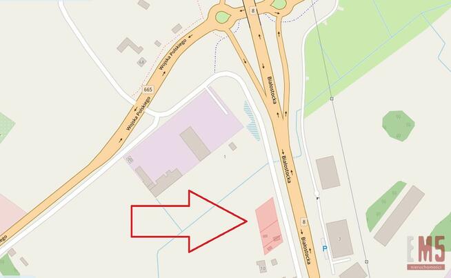 Działka usługowa Augustów, Białostocka