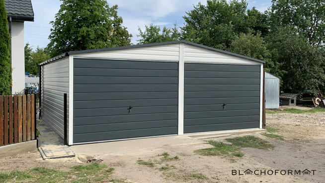 Garaż blaszany 6x5 6x5.80 6x6 blaszak z profila ocynkowanego