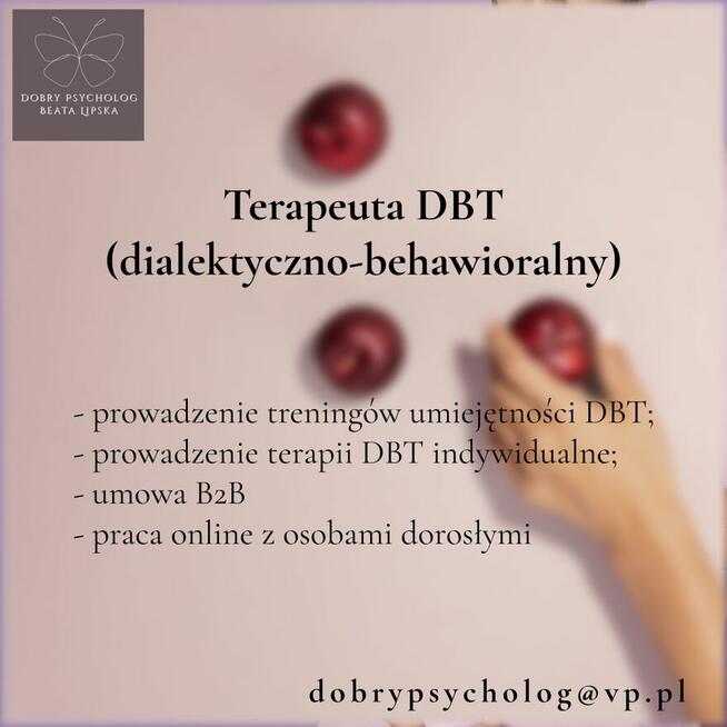 Terapeuta dialektyczno-behawioralny (DBT) praca online