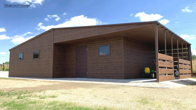 Garaż 12x5 blaszak 6x5 + 2 x wiata 3x5 konstrukcja ocynk