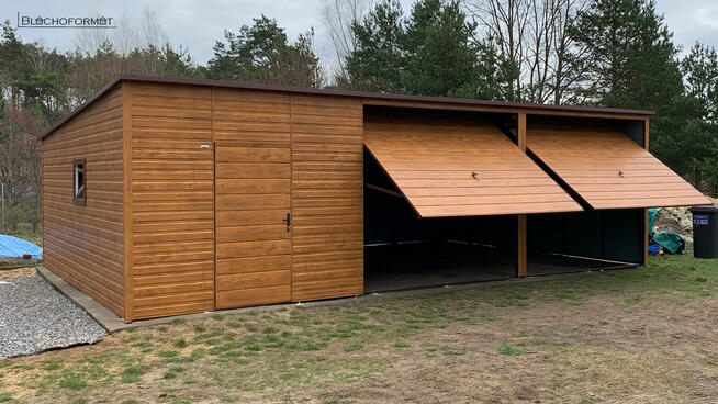 garaż blaszany 9x6 9x5 na wymiar profil ocynkowany