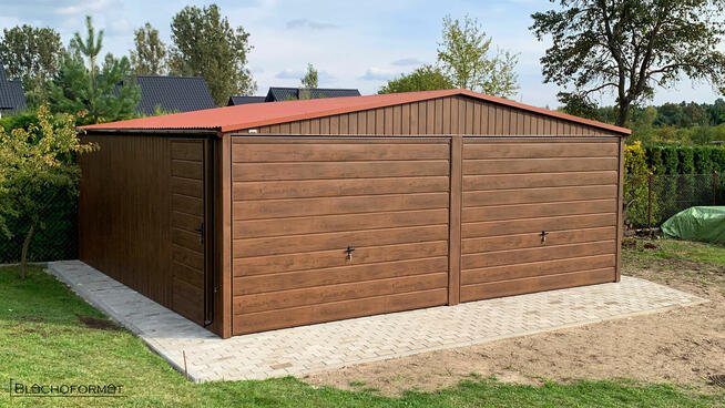 Garaż blaszany 6x5 6x5.80 6x6 blaszak z profila ocynkowanego