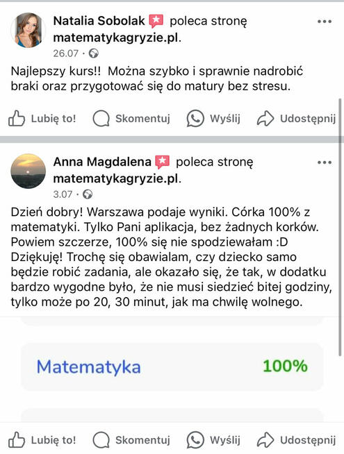 Korepetycje z matematyki Kraków