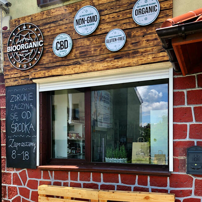 Napis 3D, logo, litery, szyld, banner, świecący - styrodur,