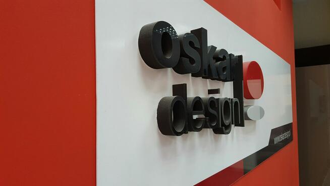 Napis 3D, logo, litery, szyld, banner, świecący - styrodur,