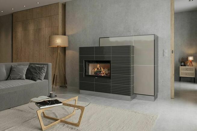 Antysmogowy hybrydowy piecokominek ogrzewający cały dom.