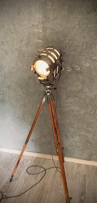 Lampa podłogowa loft Vintage reflektor teatralny 1963