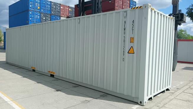 Nowy kontener morski 12 metrowy, 40 High Cube, One Way – NEW