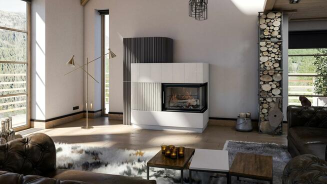 Antysmogowy hybrydowy piecokominek ogrzewający cały dom.
