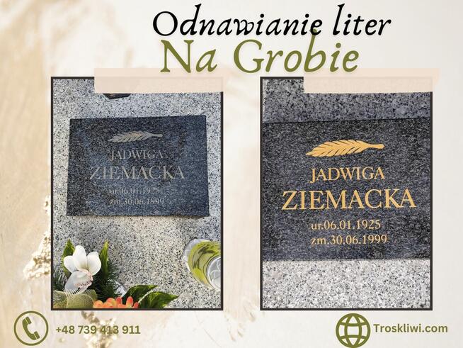 Sprzątanie Grobów, Odnawianie Liter na Grobach - Gwarancja